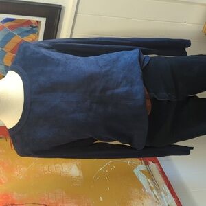 "suede" sweater, apres ski!